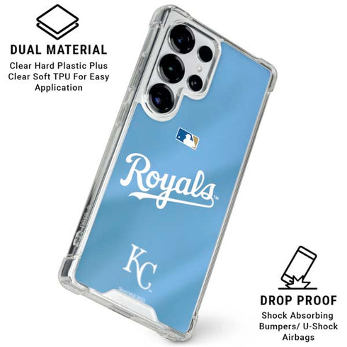 MLB Kansas City Royals Jersey Alternate Galaxy S25 Ultra Clear Case